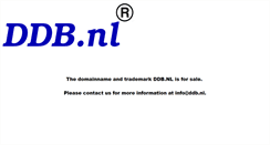 Desktop Screenshot of ddb.nl