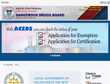 Tablet Screenshot of ddb.gov.ph